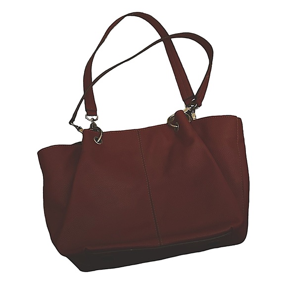 Nine West Handbags - Nine West shoulder bag in deep red color. Silver hardware. In great condition.